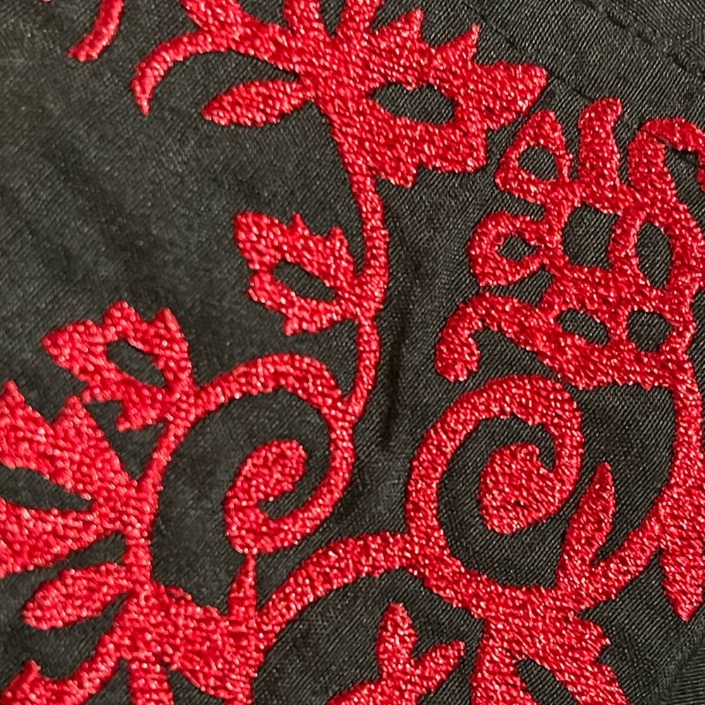 AMERICAN WEST RED & BLACK EMBROIDERED RODEO SHIRT SZ LG EUC - Picture 7 of 13